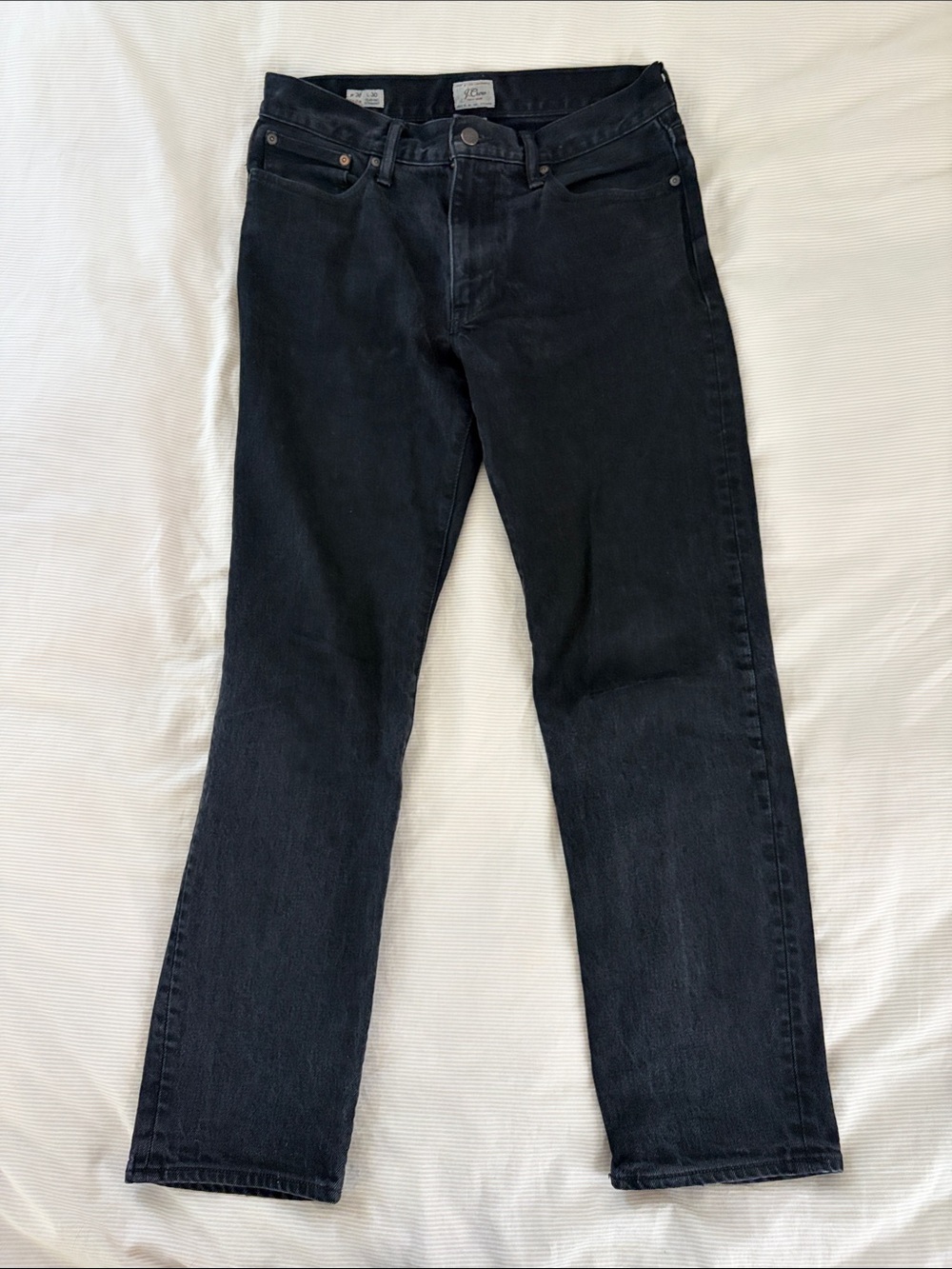 J. Crew Black Straight Jeans